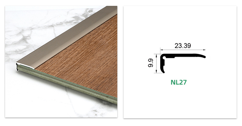 L-образная алюминиевая кромка пола