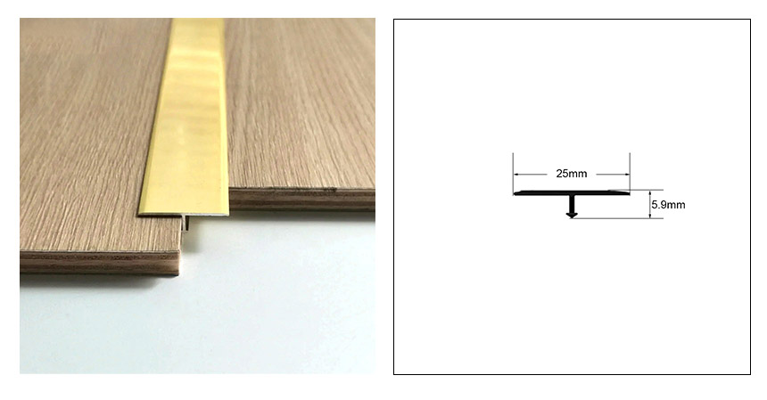 Т-образная напольная накладка из алюминиевого сплава
