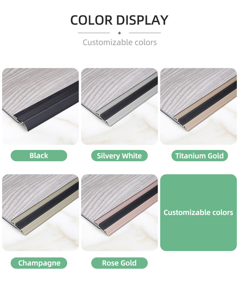  Алюминиевый противоскользящий порог с резиновой вставкой