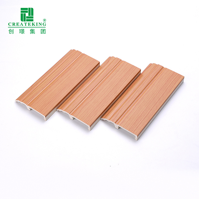 Плинтус с зажимом из ПВХ 85*16 мм