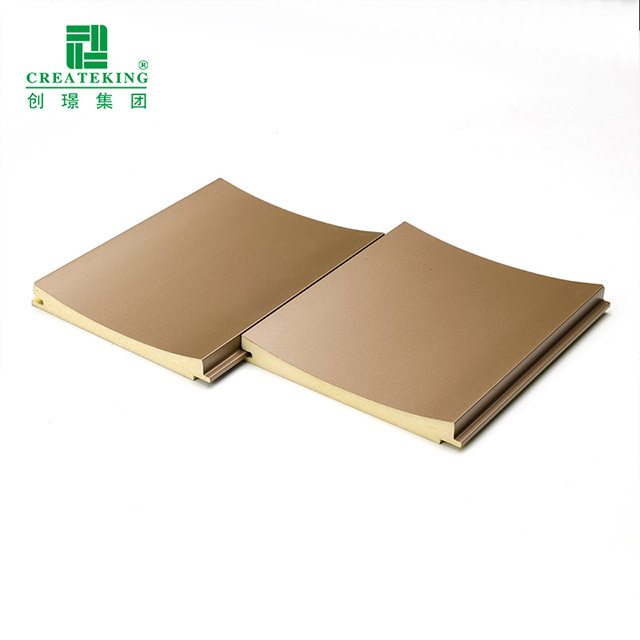 Волнообразные стеновые панели с внутренней дугой 128*15 мм