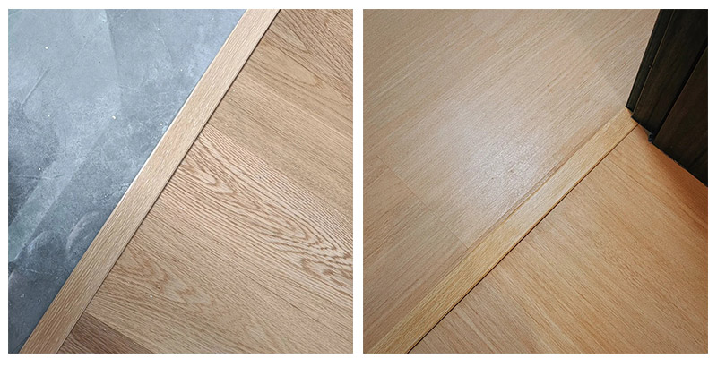 Пороговая планка двери из ПВХ под дерево 42*6,6 мм