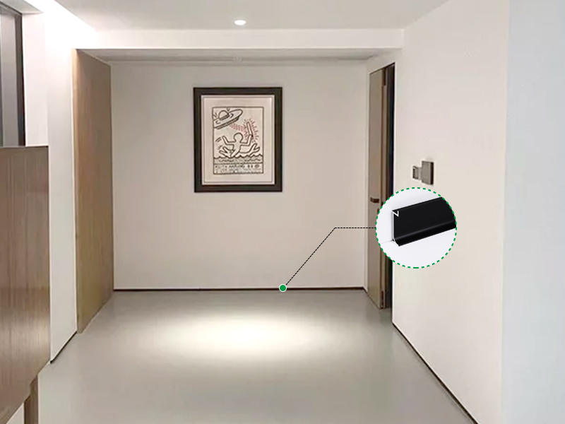 30*12 Утопленный алюминиевый плинтус