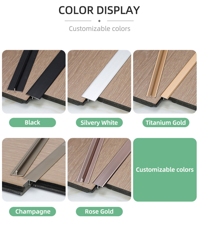 Т-образная алюминиевая переходная полоса для пола