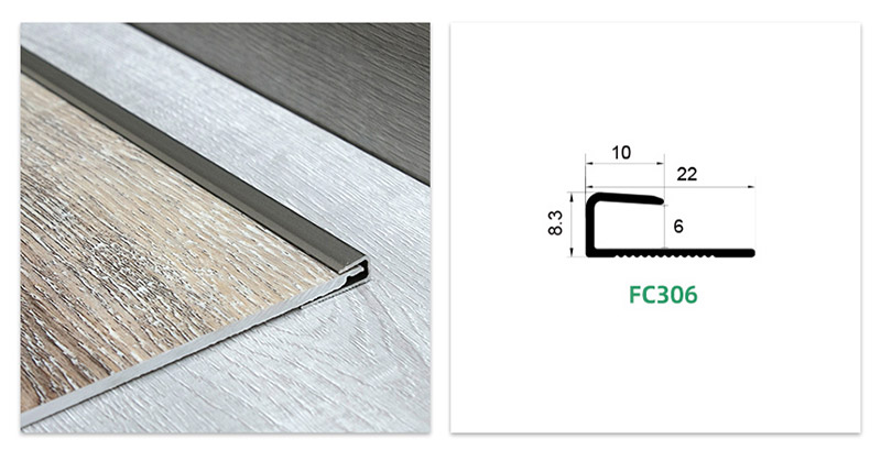 С-образная переходная полоса для пола
