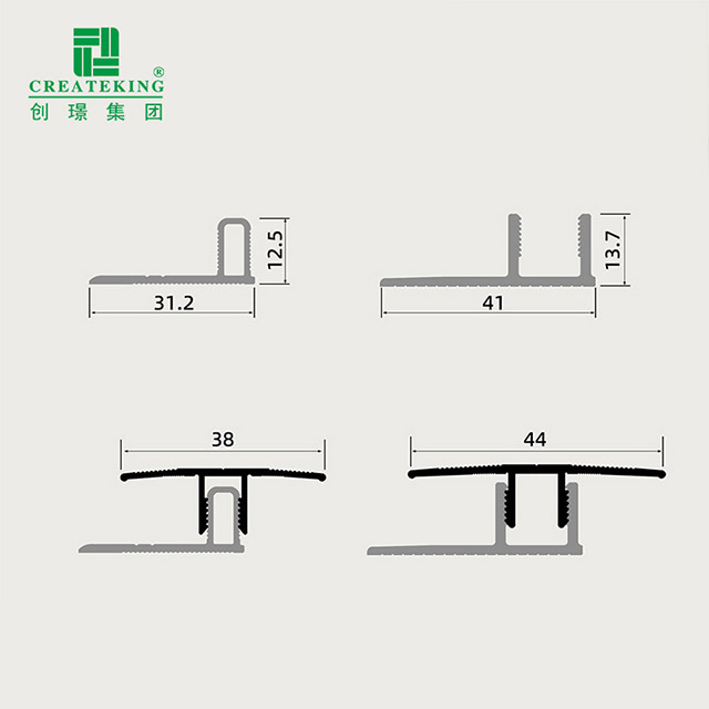 Алюминиевая переходная полоса Т-образного пола