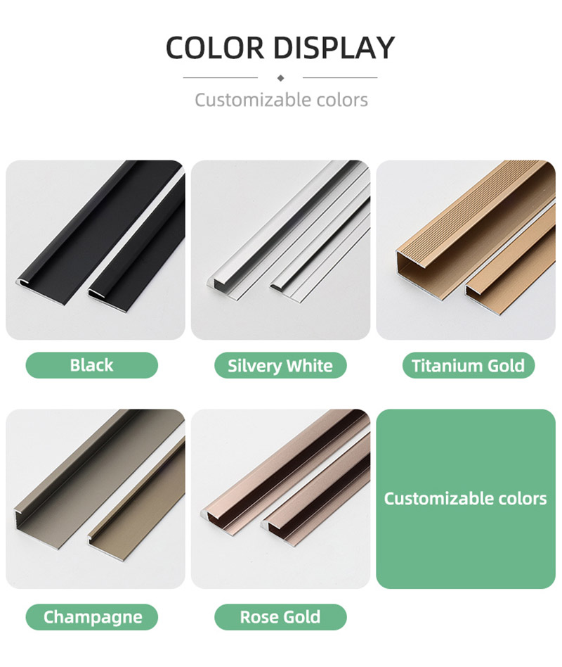 Алюминиевая квадратная кромка пола