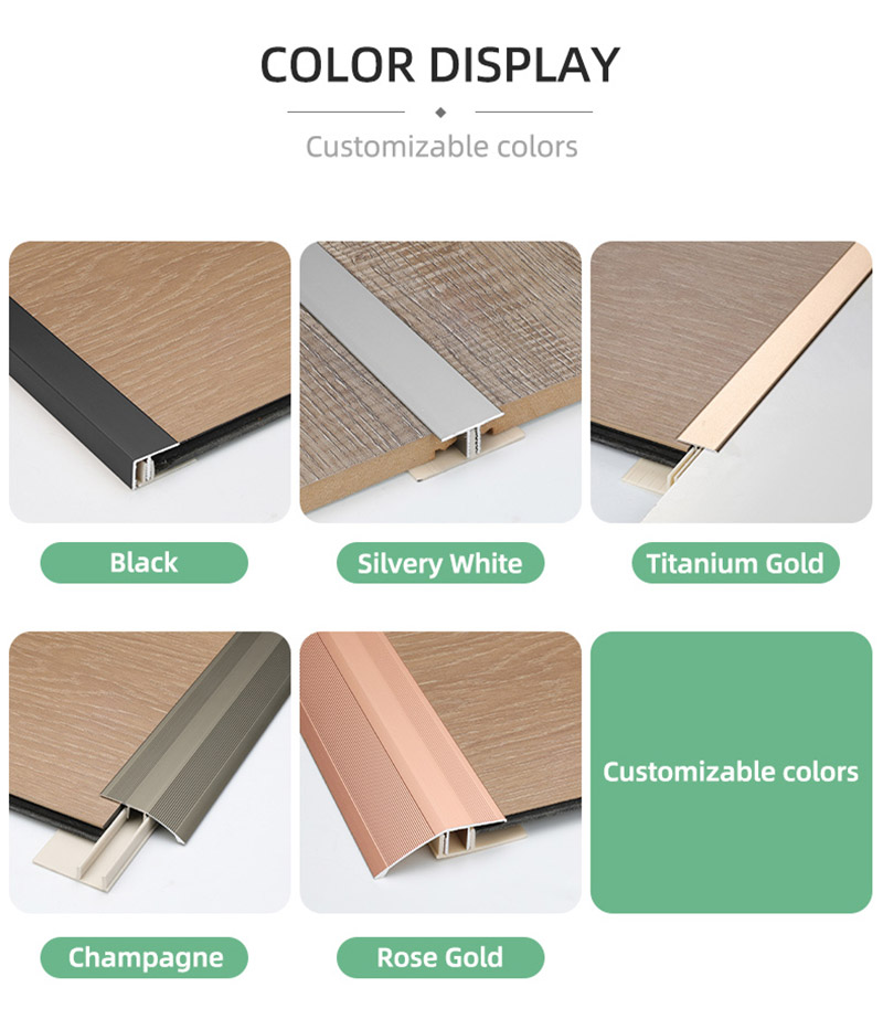 Алюминиевый торцевой профиль для ламината