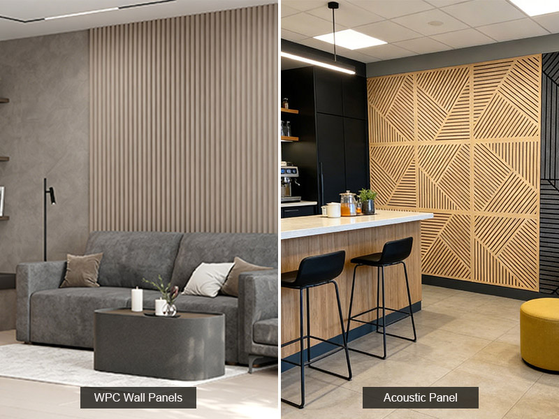 В чем разница между панелью ДПК и акустической панелью?