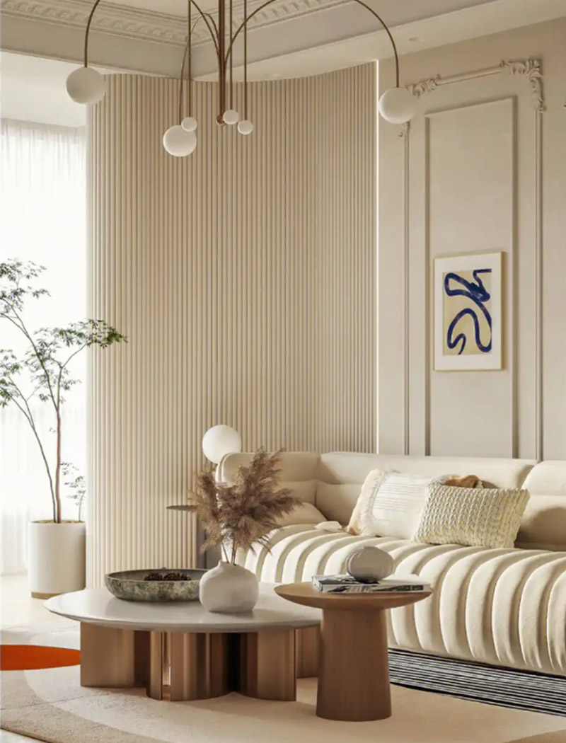 Обшить изогнутую стену панелями