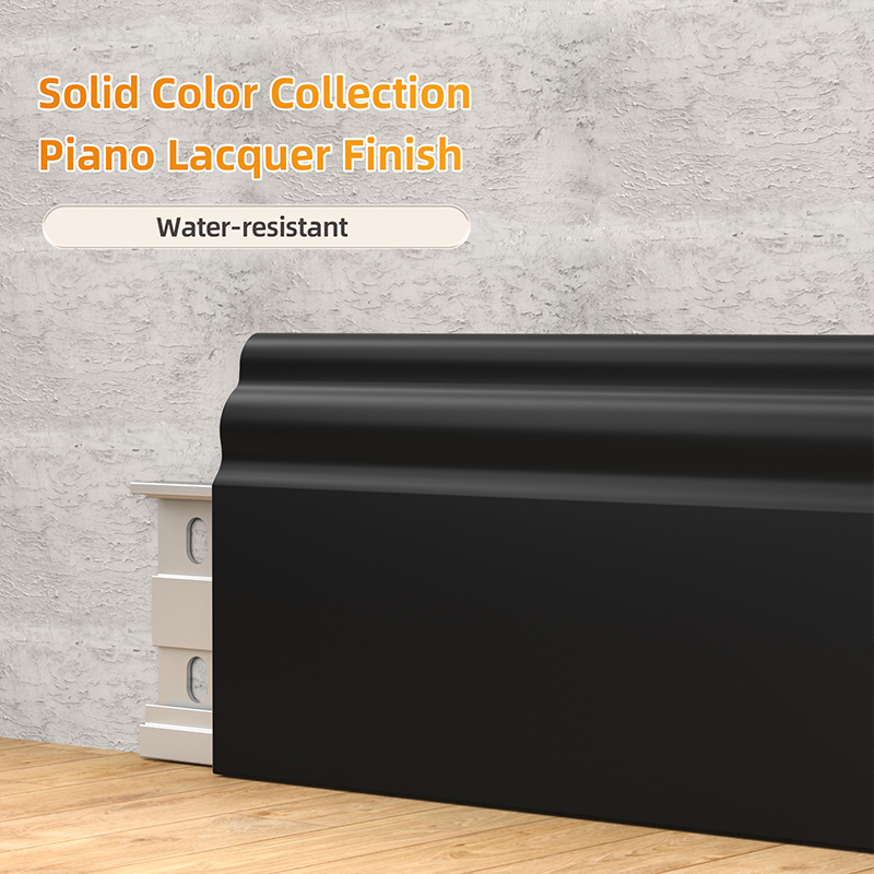 Плинтус из алюминиевого сплава во французском стиле 50*12 мм