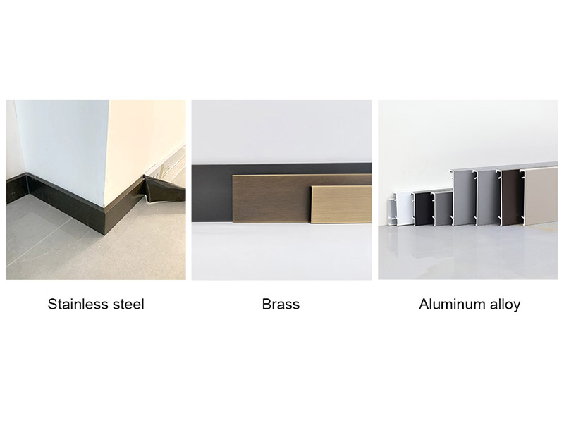 Плинтусы из стали, металла или алюминия придадут вам особый профиль