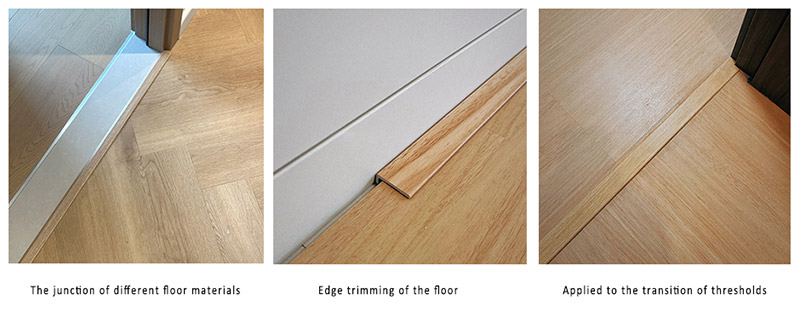 24*4 мм L-образная кромочная полоса SPC для пола