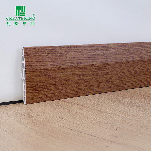 Полый плинтус из ПВХ с фаской 100*15 мм