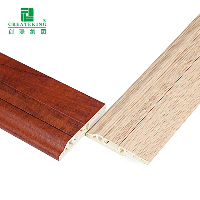 Линия плинтуса для скрытых гвоздей из ПВХ 80*14 мм