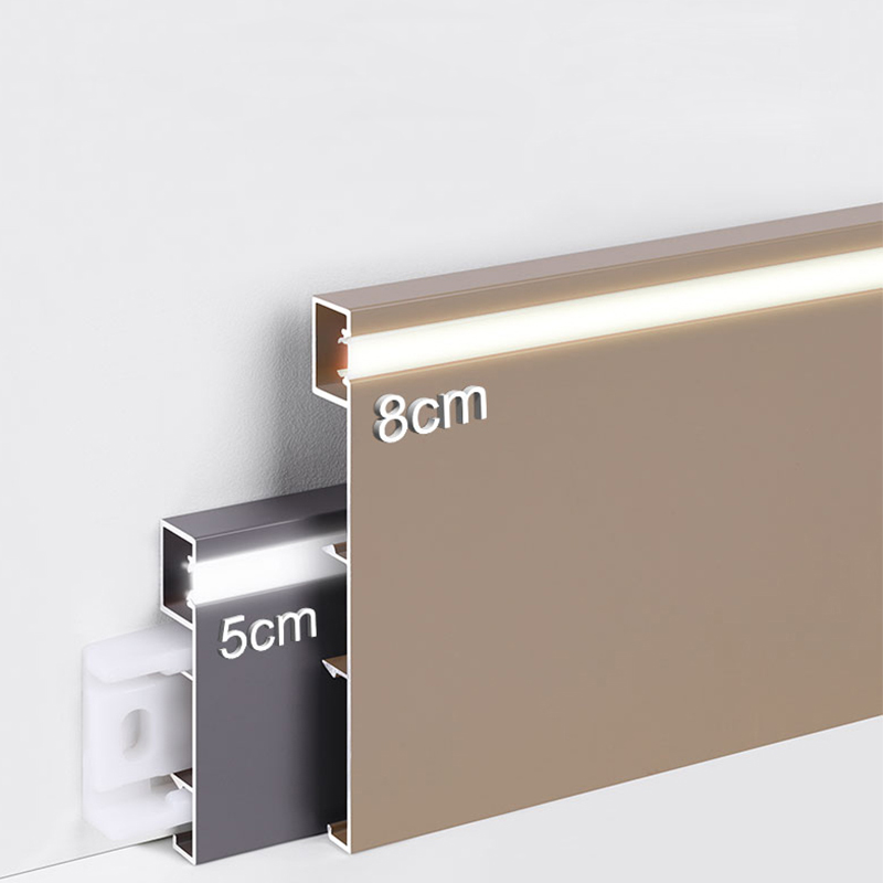 80*9 мм светодиодный плинтус из алюминиевого сплава