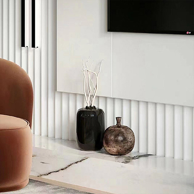 Волнообразные стеновые панели с внутренней дугой 128*15 мм