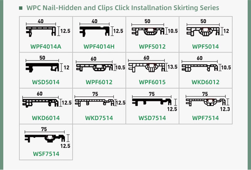 Плинтус из ДПК инженерной серии