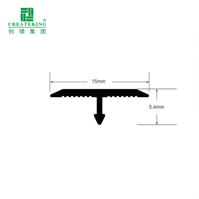 Алюминиевая переходная полоса для пола Т-образной формы 15x5,4 мм