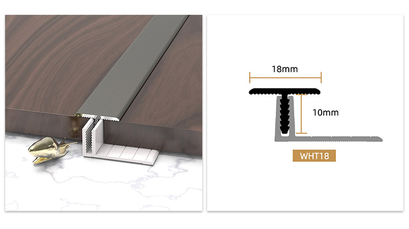 18*11,4 мм Т-образная кромка из алюминиевого сплава