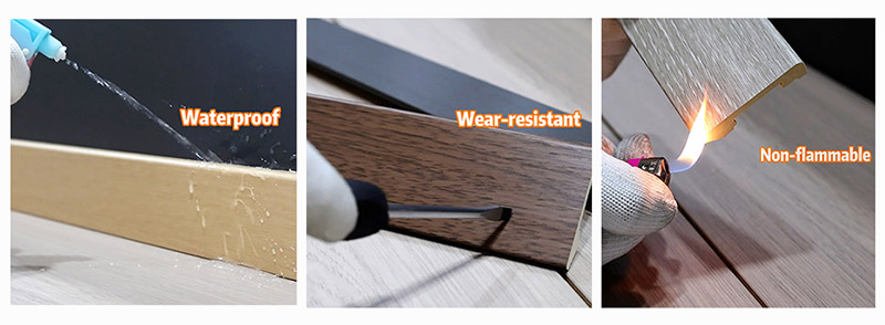 Плинтус из твердого ПВХ 60*12 мм с клипсой