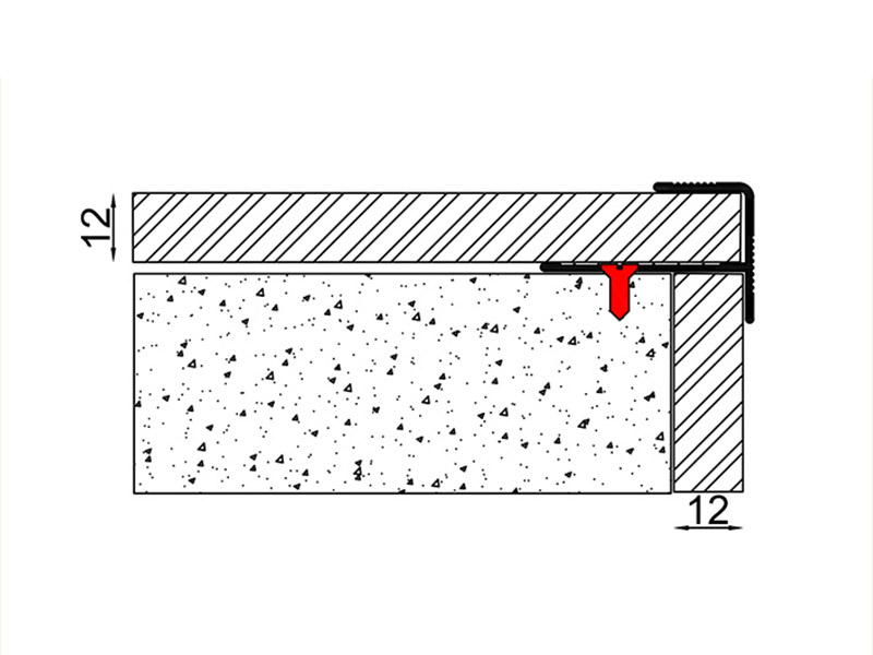 Алюминиевые противоскользящие накладки на ступеньки