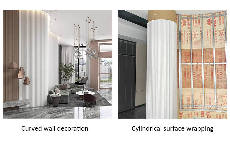 52*25 мм ПВХ вращающиеся рифленые стеновые панели