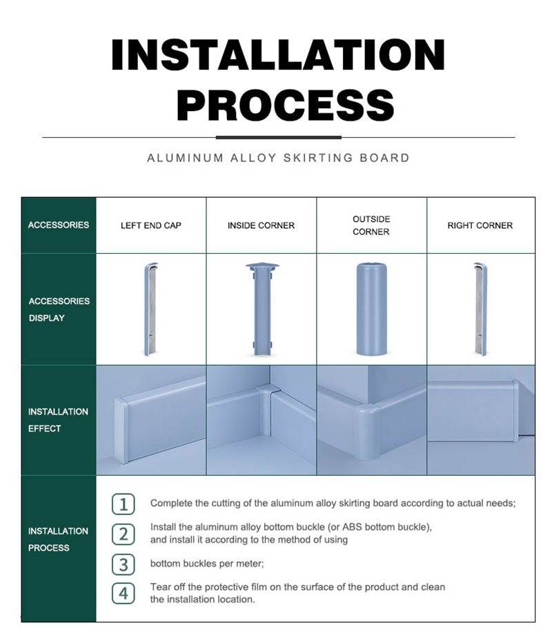 Металлический плинтус 50*9 мм