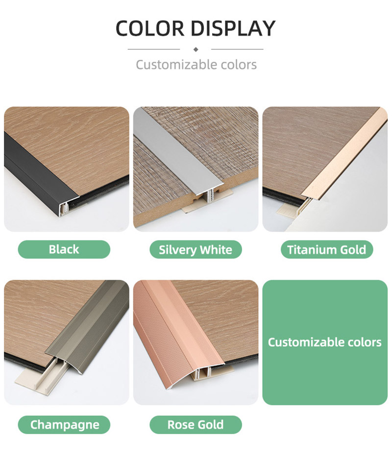 Привинчиваемый алюминиевый переходной профиль для пола