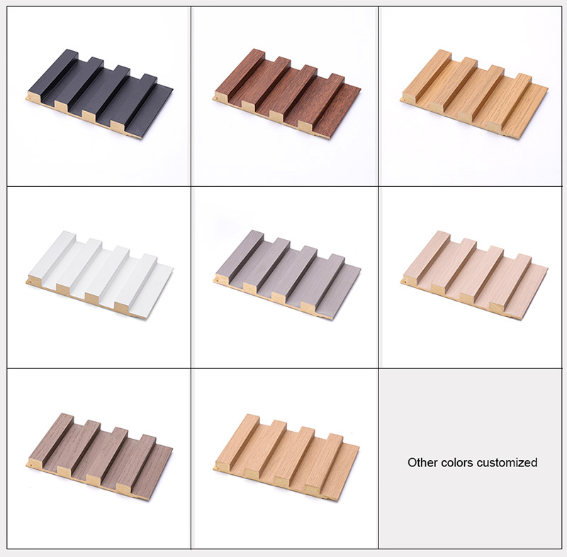 159*16 мм Экологичные рифленые сплошные стеновые панели 