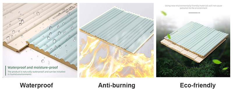 164*7,8 мм изогнутая сплошная рифленая стеновая панель