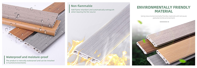 Плинтус из ПВХ с деревянным зерном 60*15 мм