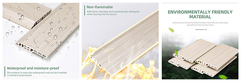 Плинтус из ягненка из ПВХ 80*14 мм