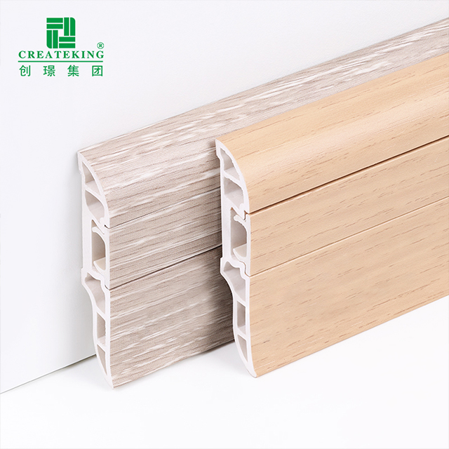 Плинтус для скрытых гвоздей из ПВХ 50*12 мм