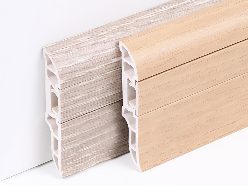 Плинтус для скрытых гвоздей из ПВХ 50*12 мм