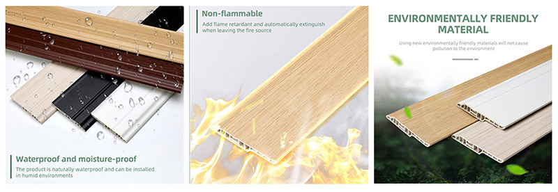 Плинтус с языком ягненка из ПВХ 95*15,5 мм