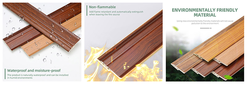 Многофункциональный плинтус из ПВХ 68*16 мм