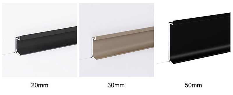 30*12 Утопленный алюминиевый плинтус