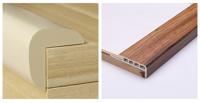 Разница между закругленным носом и лестничным носом