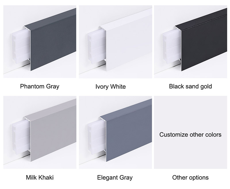 Плинтус из алюминиевого сплава 50*11,5 мм