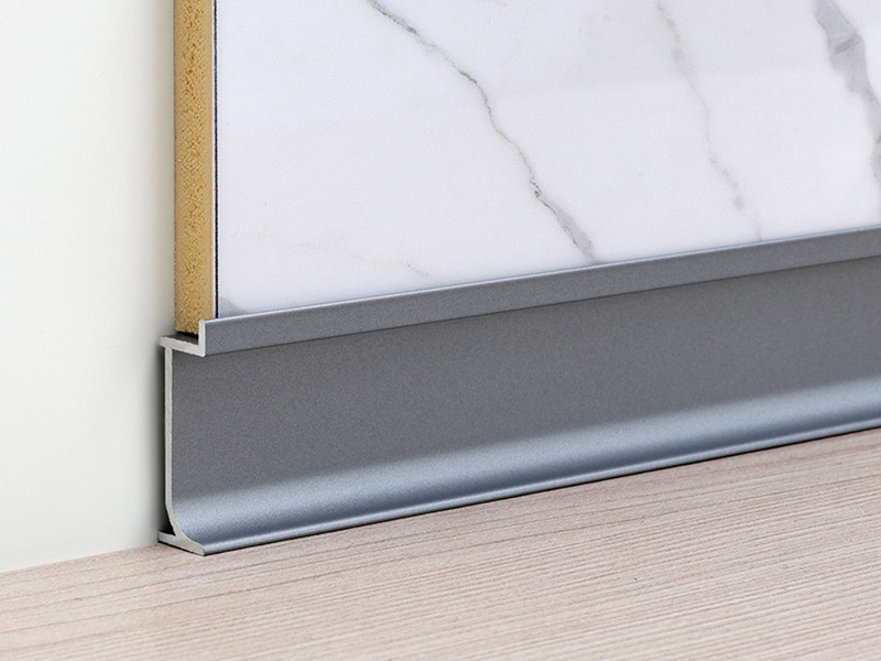 Встраиваемый алюминиевый плинтус 30*9,7 мм