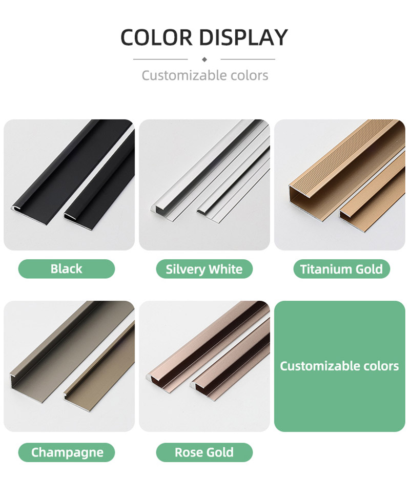 Отделка края напольного покрытия C-каналом