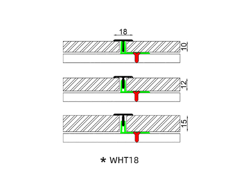 18*11,4 мм Т-образная кромка из алюминиевого сплава