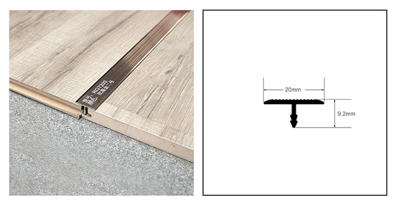 Т-образная алюминиевая накладка