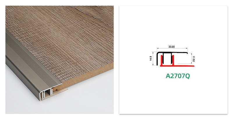 Алюминиевый торцевой профиль для ламината