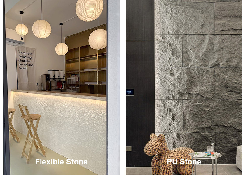 В чем разница между гибким камнем и искусственным камнем?