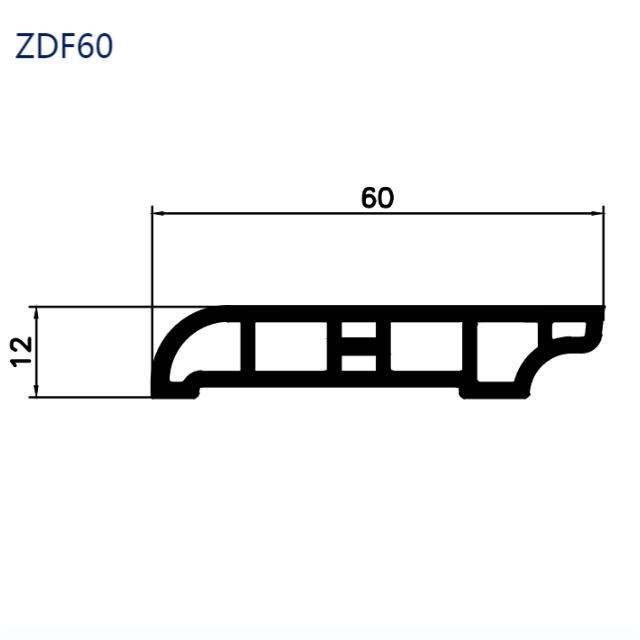 Плинтус из ПВХ ZDF60