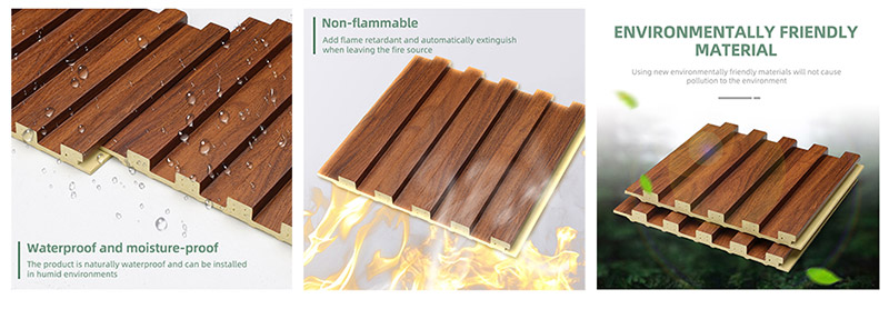 159*12 мм рифленые сплошные стеновые панели под дерево