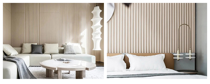 Стеновая панель с внутренней дугой 70*15 мм с рифлением