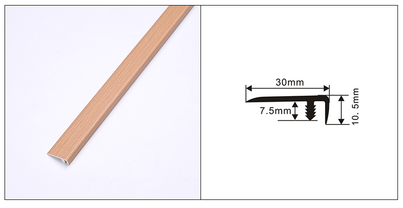 Полосы для пола из ПВХ F-образной формы 30*10,5 мм